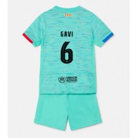 Camiseta Barcelona Paez Gavi #6 Tercera Equipación para niños 2023-24 manga corta (+ pantalones cortos)